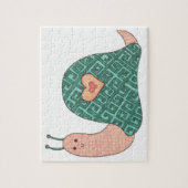 Puzzle d'art unique - Escargot rose - Erin Brie Ar (Vertical)