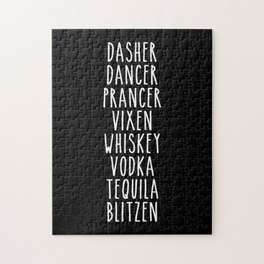 Puzzle Dasher Dancer Prancer Vixen Whiskey Vodka (Vertical)