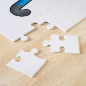 Puzzle Dauphin à Hockey avec bâton de hockey (Côté)