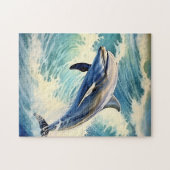 Puzzle Dauphin aquatique jouant (Horizontal)