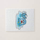 Puzzle Dauphin avec water polo (Horizontal)