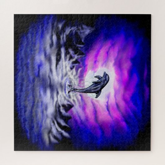 Puzzle Dauphin clair de lune (Horizontal)