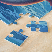 Puzzle Dauphin de plage d'amour mignon (Côté)