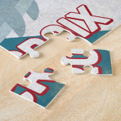 Puzzle Dauphin de St Croix - rétro Vintage voyage (Côté)