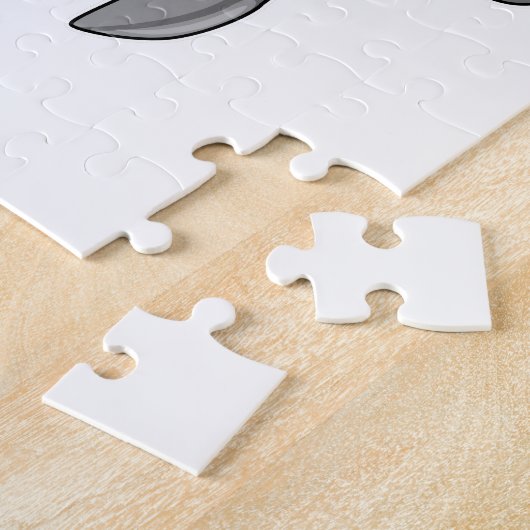 Puzzle Dauphin en tant que Gentleman avec chapeau supérie (Côté)