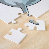 Puzzle Dauphin Nerd avec lunettes (Côté)