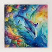 Puzzle Dauphin peint (Horizontal)