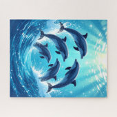 Puzzle Dauphins dansants (Horizontal)