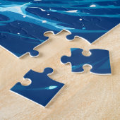 Puzzle Dauphins des vagues océaniques (Côté)