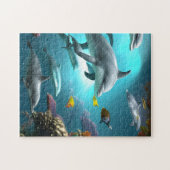 Puzzle Dauphins Nager sous l'eau (Horizontal)