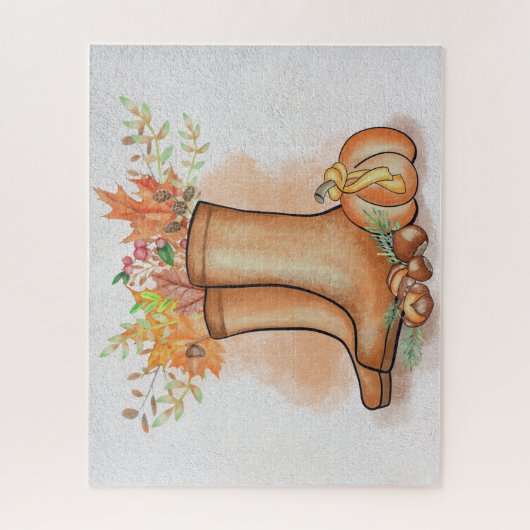 Puzzle D'Automne, Bottes D'Action De Grâce, Diffic (Vertical)
