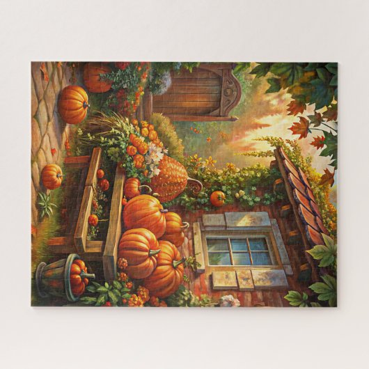 Puzzle d'automne rustique (Horizontal)