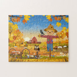 Puzzle d'automne Scarecrow