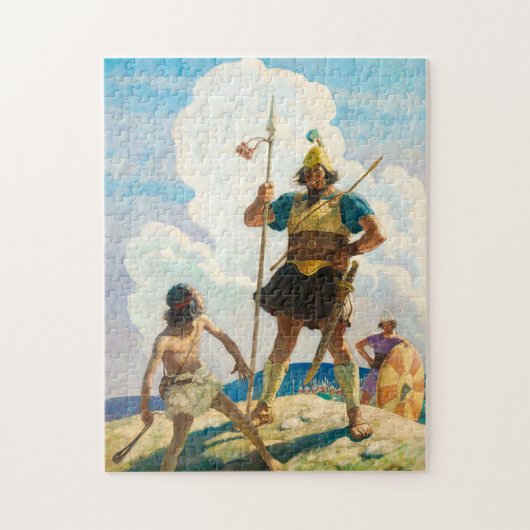 Puzzle David et Goliath par Newell Convers Wyeth (Vertical)