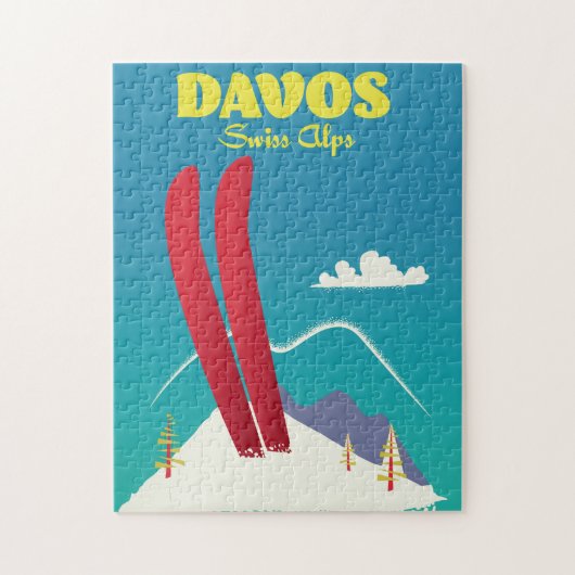 Puzzle Davos Alpes suisses (Vertical)