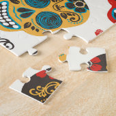 Puzzle Day of Dead, un motif sans soudure. (Côté)