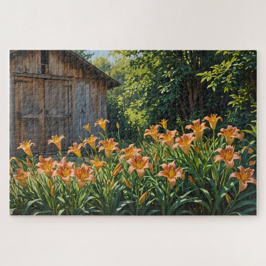 Puzzle Daylilies et Shed (Horizontal)