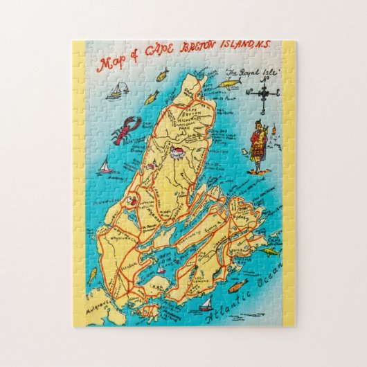 Puzzle de 11x14 îles du Cap-Breton (Vertical)