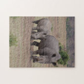Puzzle de 2 rhino (Horizontal)