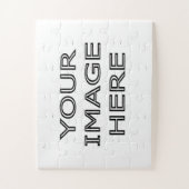 Puzzle de 30 pièces en blanc personnalisé (Vertical)