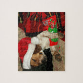 Puzzle de attente Snoopy de Noël de Père Noël (Vertical)