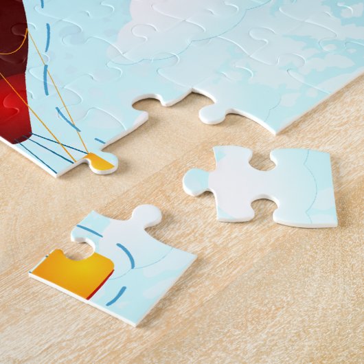 Puzzle de ballon rouge (Côté)