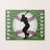 Puzzle de baseball avec Son Nom! (Horizontal)