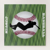 Puzzle de baseball avec Son Nom! (Horizontal)