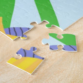 Puzzle de beaux poissons peignant l'art (Côté)