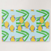 Puzzle de beaux poissons peignant l'art (Horizontal)