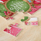 Puzzle de biscuit de Noël au gingembre (Côté)