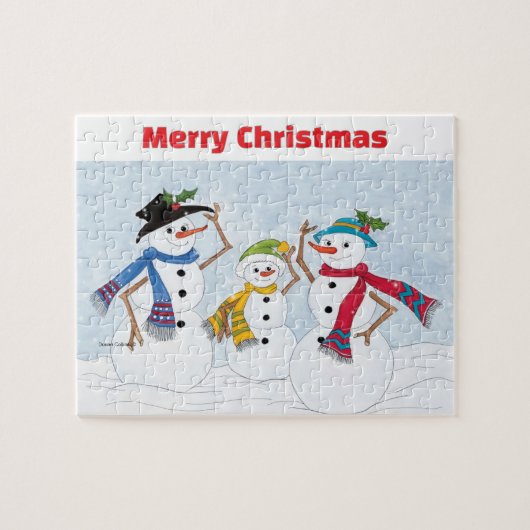 Puzzle de bonhomme de neige (Horizontal)