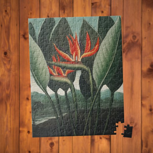 Puzzle de botanique vintage Oiseau de paradis