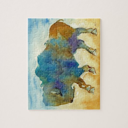 Puzzle de buffle Abstrait (Vertical)