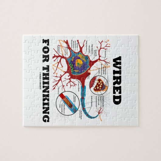 Puzzle De câble pour penser (synapse de neurone) (Horizontal)