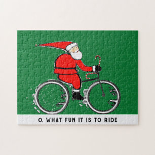 Puzzle de cadeau de vacances de cycliste
