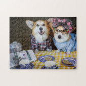 Puzzle de café Corgi Morning (Horizontal)