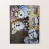 Puzzle de café Corgi Morning (Vertical)