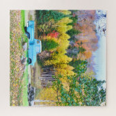 Puzzle de camion bleu vintage (Horizontal)