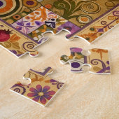 Puzzle de caniche floral boho (Côté)