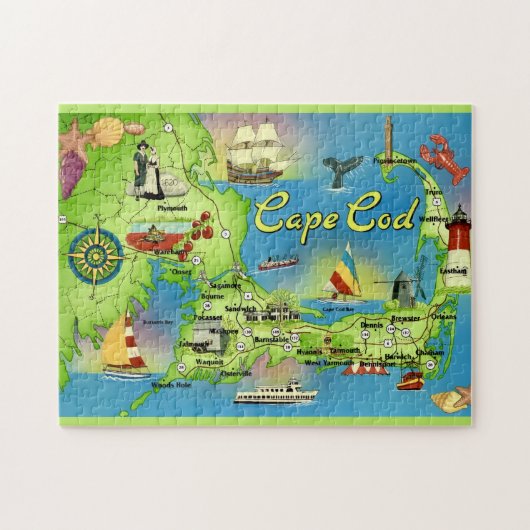 Puzzle de Cape Cod 11x14 (Horizontal)