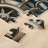 Puzzle de capitaine nautique vintage (Côté)