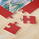 Puzzle de cardinal d'hiver (Côté)