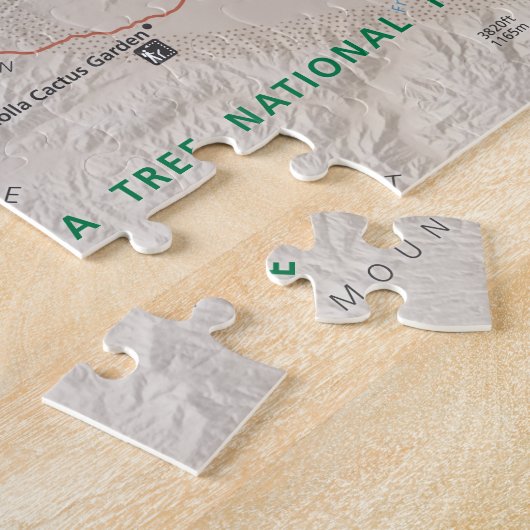 Puzzle de carte d'arbre de Joshua (Côté)