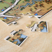 Puzzle de carte de bande dessinée d'Atlanta la (Côté)