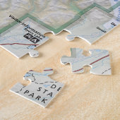 Puzzle de carte de Denali (Alaska) (Côté)