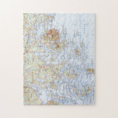 Puzzle de carte de Downeast (Vertical)