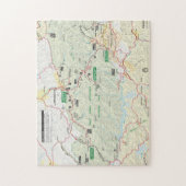 Puzzle de carte de Great Smoky Mountains (Vertical)