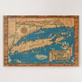 Puzzle de carte de Long Island grand (Horizontal)
