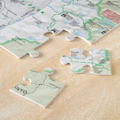 Puzzle de carte de séquoia/Rois Canyon (Côté)